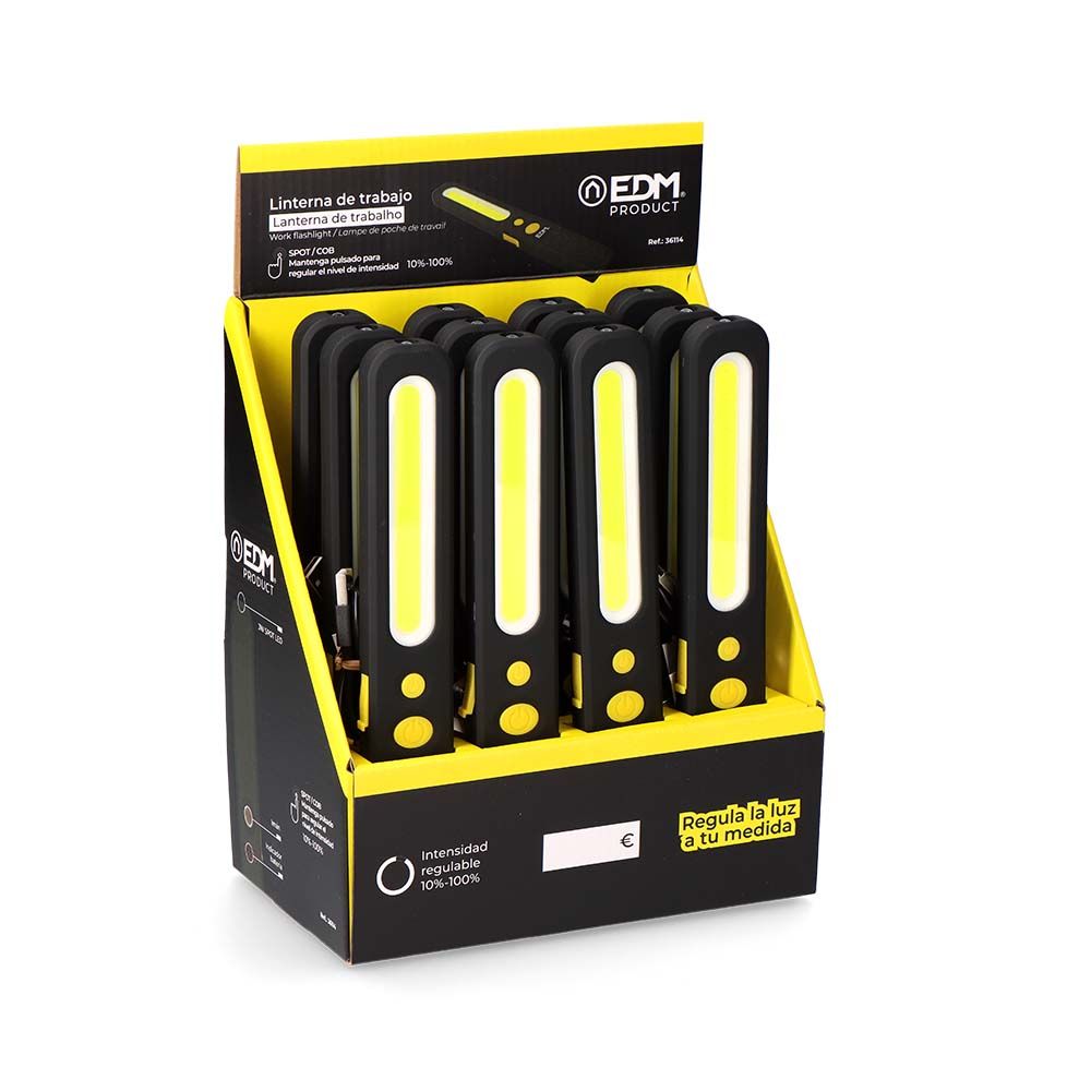 LINTERNA DE TRABAJO SPOT 3 W / COB 5 W, MEDIDA 37 x 16 x 241 mm gallery 3