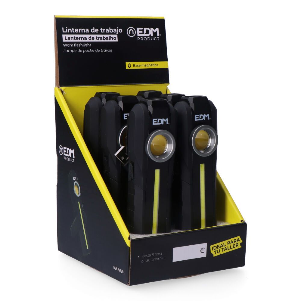 LINTERNA LED DE TRABAJO TRUE WORK COB 5 W 200lm + 200lm + SPOT SUPERIOR 50lm, RECARGABLE gallery 6