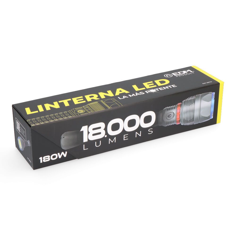 LINTERNA LED DE LARGO ALCANCE 18000 lm gallery 6