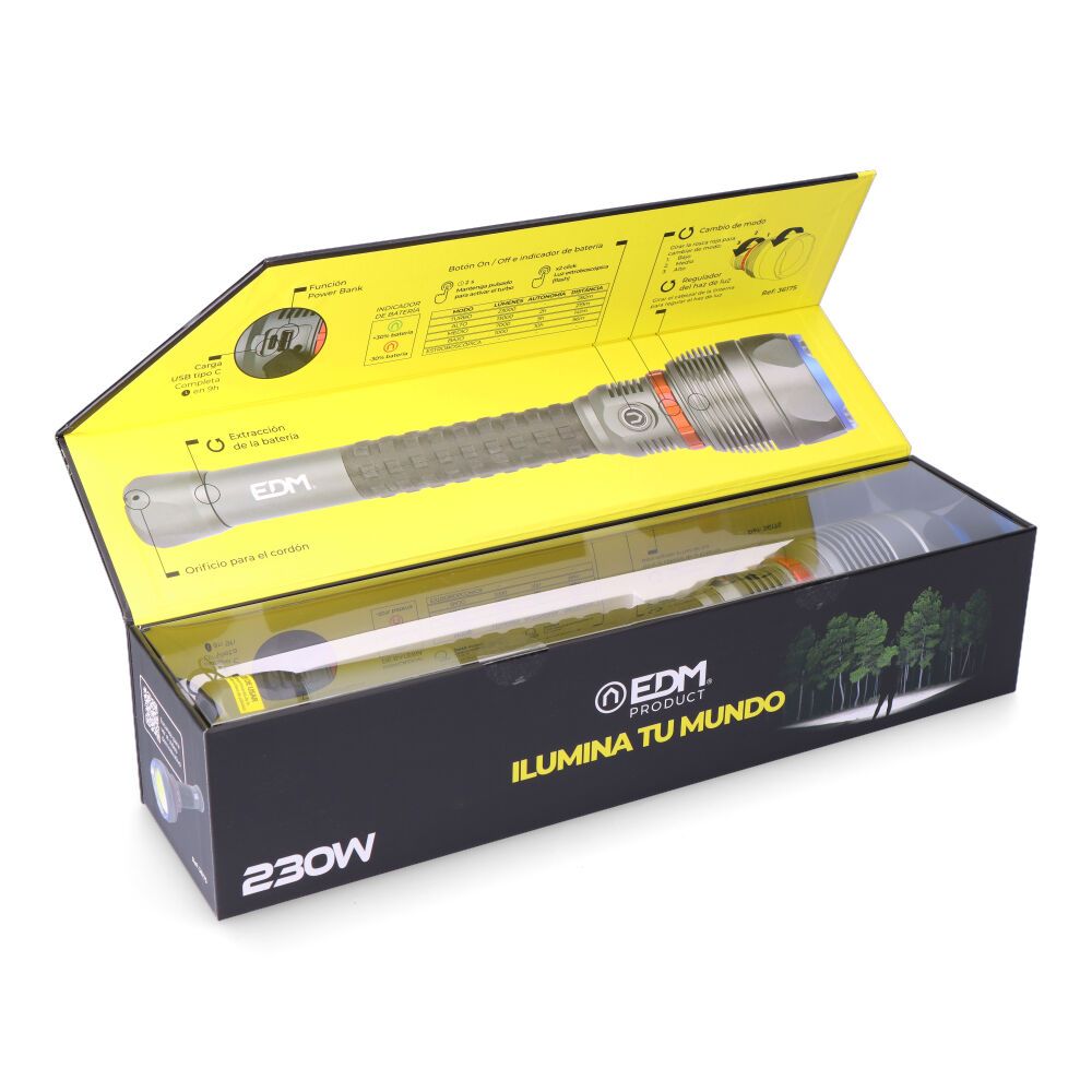 LINTERNA LED DE LARGO ALCANCE 23000 lm gallery 6