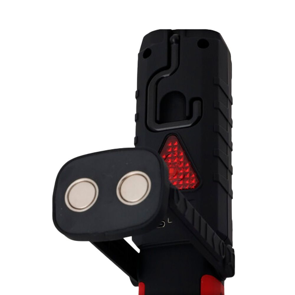 LINTERNA LED DE TRABAJO RECARGABLE DOBLE FUNCION CON GANCHO + IMÁN, NEGRA, 50 x 35 x 215 mm gallery 1