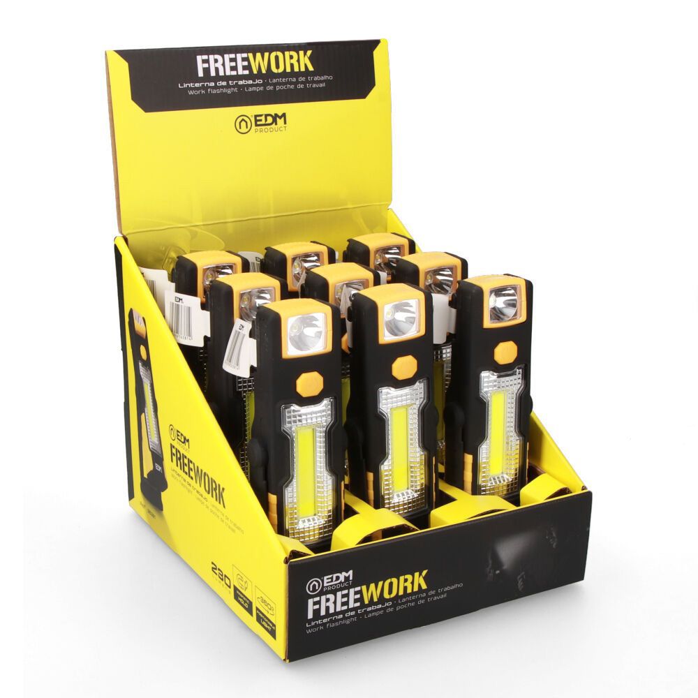 LINTERNA LED XL FREE WORK, DOBLE FUNCION CON GANCHO + IMAN 3 x AAA (PILAS INCLUIDAS) gallery 3