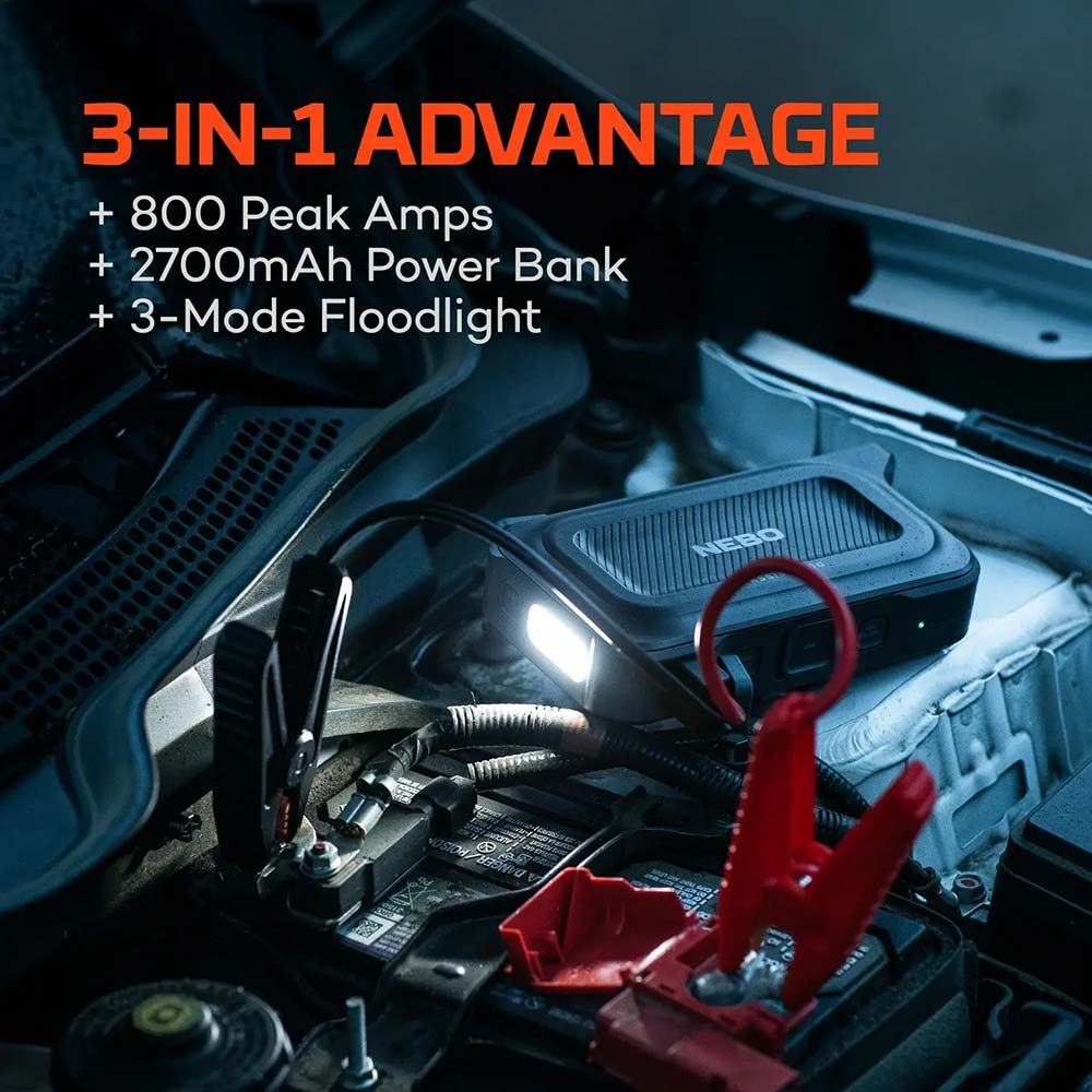 ARRANCADOR 800AMPS+POWERBANK 8100 mAh ASSIST 800 JUMP STARTER. NEBO gallery 1