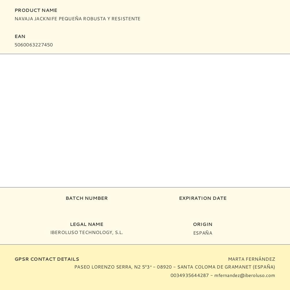 NAVAJA JACKNIFE PEQUEÑA ROBUSTA Y RESISTENTE gallery 12