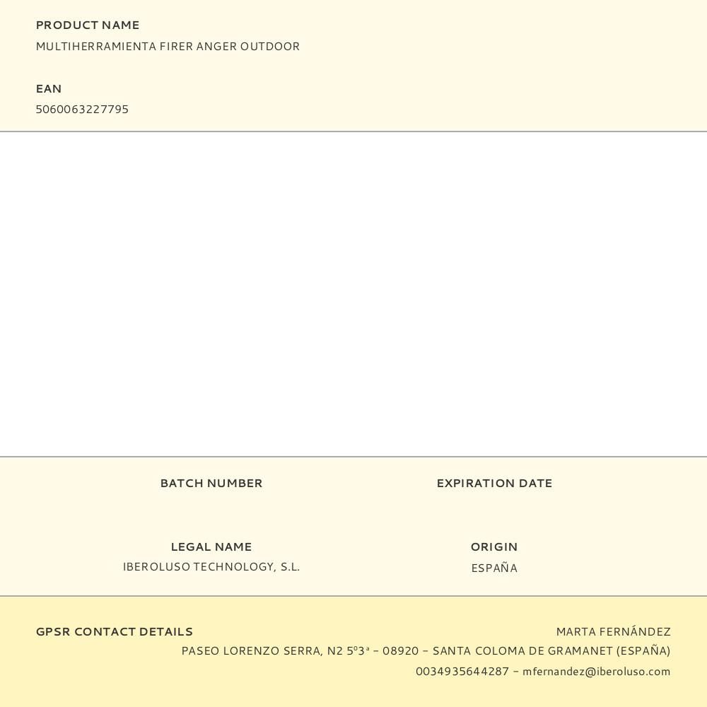 MULTIHERRAMIENTA FIRER ANGER OUTDOOR gallery 9