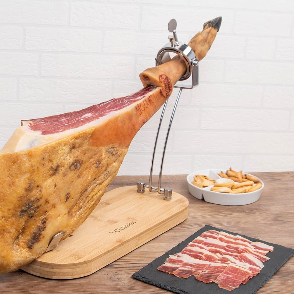 JAMONERO PLEGABLE CABEZAL GIRATORIO BASE MADERA 47 x 18,5 x 37 cm gallery 4