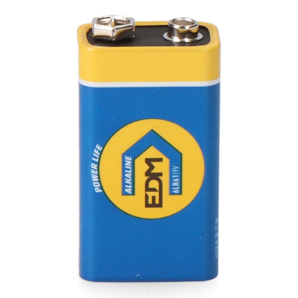 PILA ALKALINA POWER LIFE 6LR61 - 9V 26,5 x 17,5 x 48,5 mm, BLISTER gallery 0