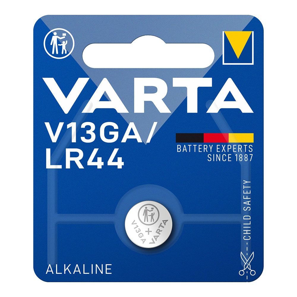 MICRO PILA DE BOTÓN ALCALINA LR44 - V13GA 1,5 V Ø11,6 x 5,4 mm BLISTER