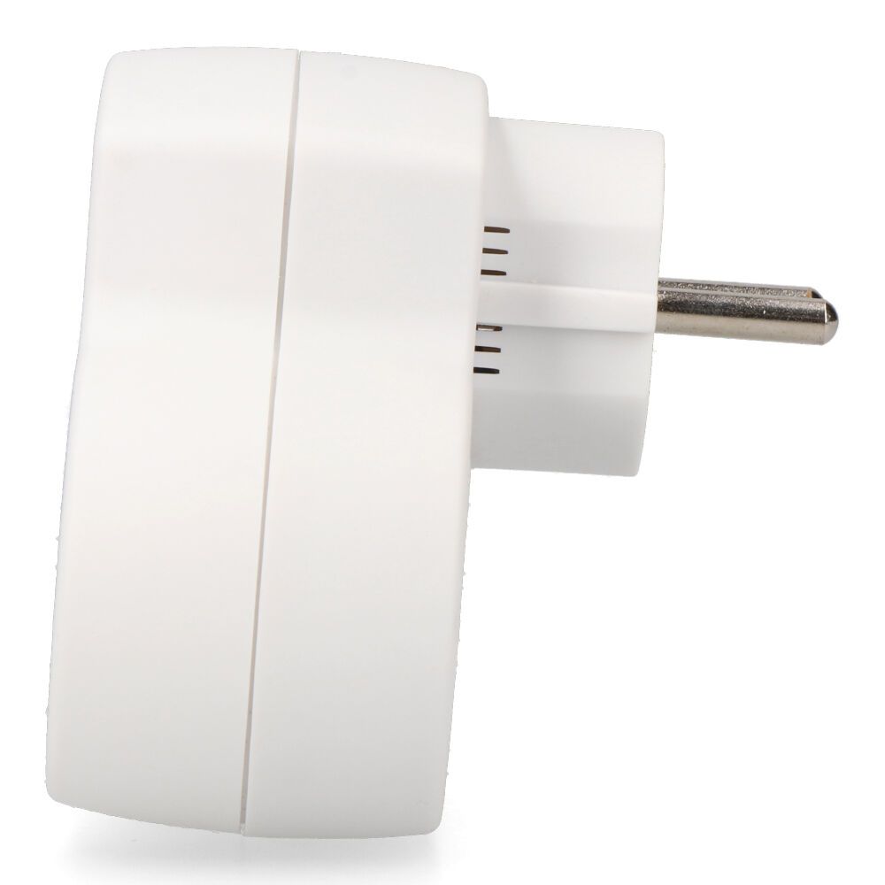 ADAPTADOR 2 TOMAS 2P+T SCHUKO CON 2 USB (A + C), BLANCO gallery 0