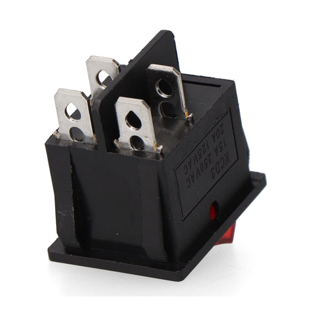 INTERRUPTOR DOBLE LUMINOSO EMPOTRADO ON/OFF 15A 4 PATILLAS gallery 0