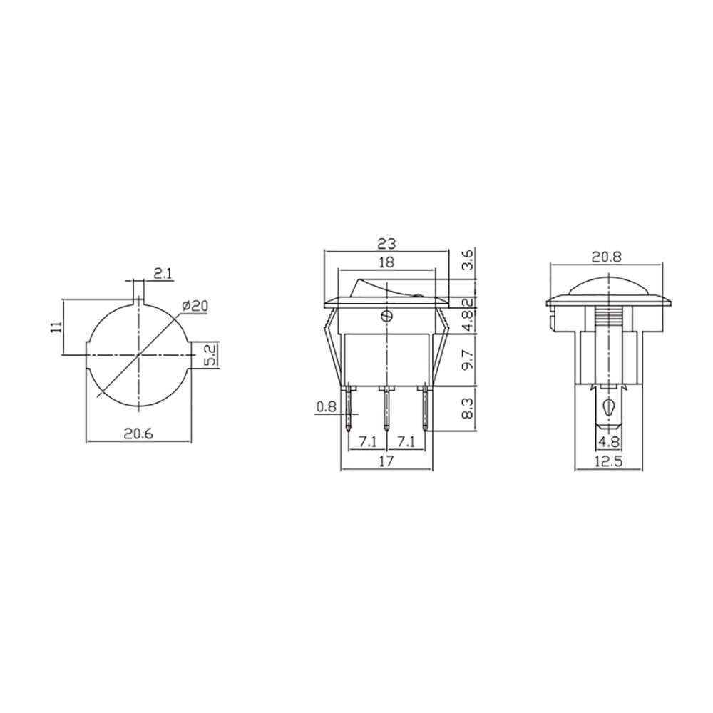 INTERRUPTOR DE BALANCIN 6,5A 250V CON PILOTO LUMINOSO gallery 0