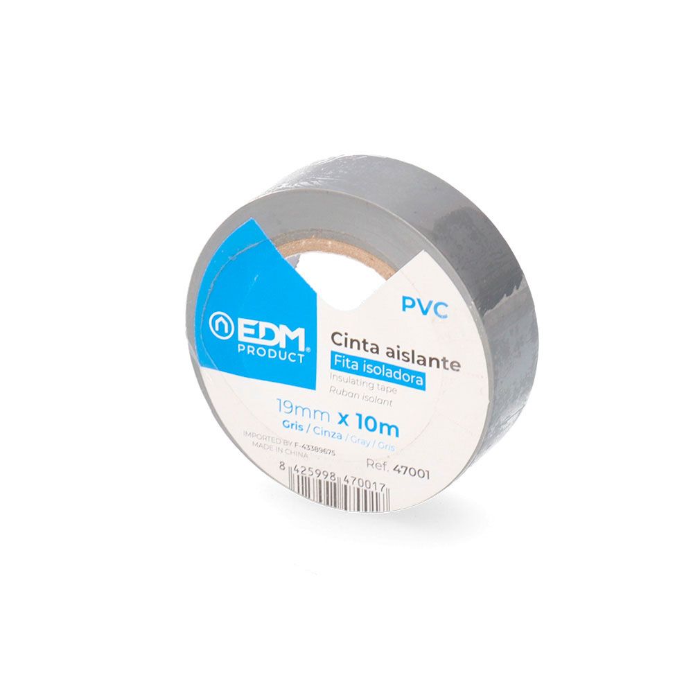 CINTA AISLANTE CALIDAD "SUPRA" GRIS 19 mm x 10 m gallery 1