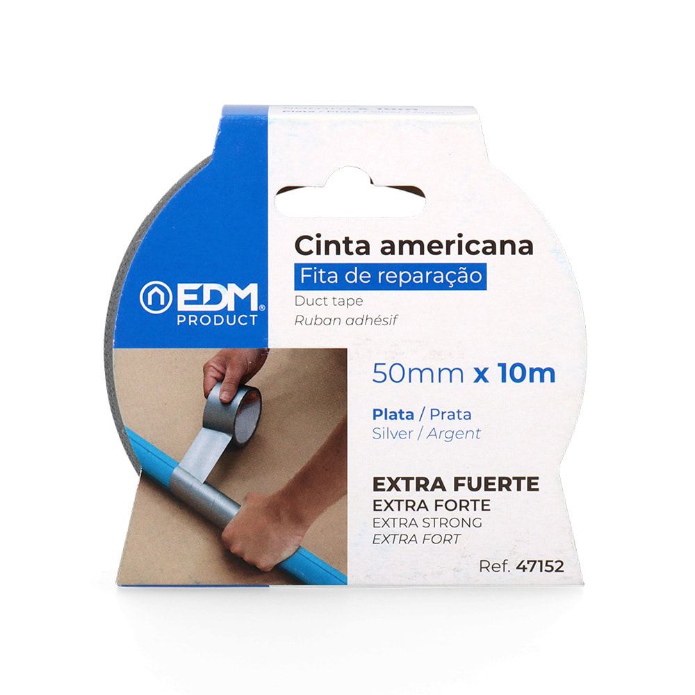 CINTA AMERICANA PLATA 50 mm x 10m gallery 0