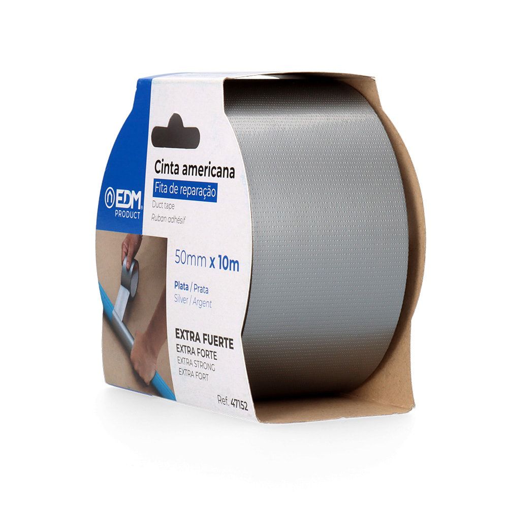 CINTA AMERICANA PLATA 50 mm x 10m gallery 2