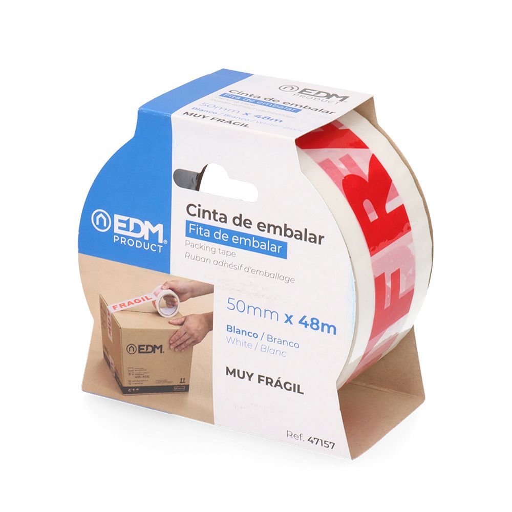 CINTA DE EMBALAR "MUY FRÁGIL" 48 MICRAS 50 mm x 48 m gallery 1