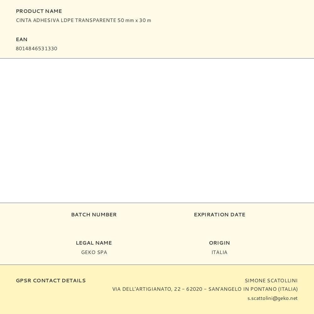 CINTA ADHESIVA LDPE TRANSPARENTE 50 mm x 30 m gallery 0