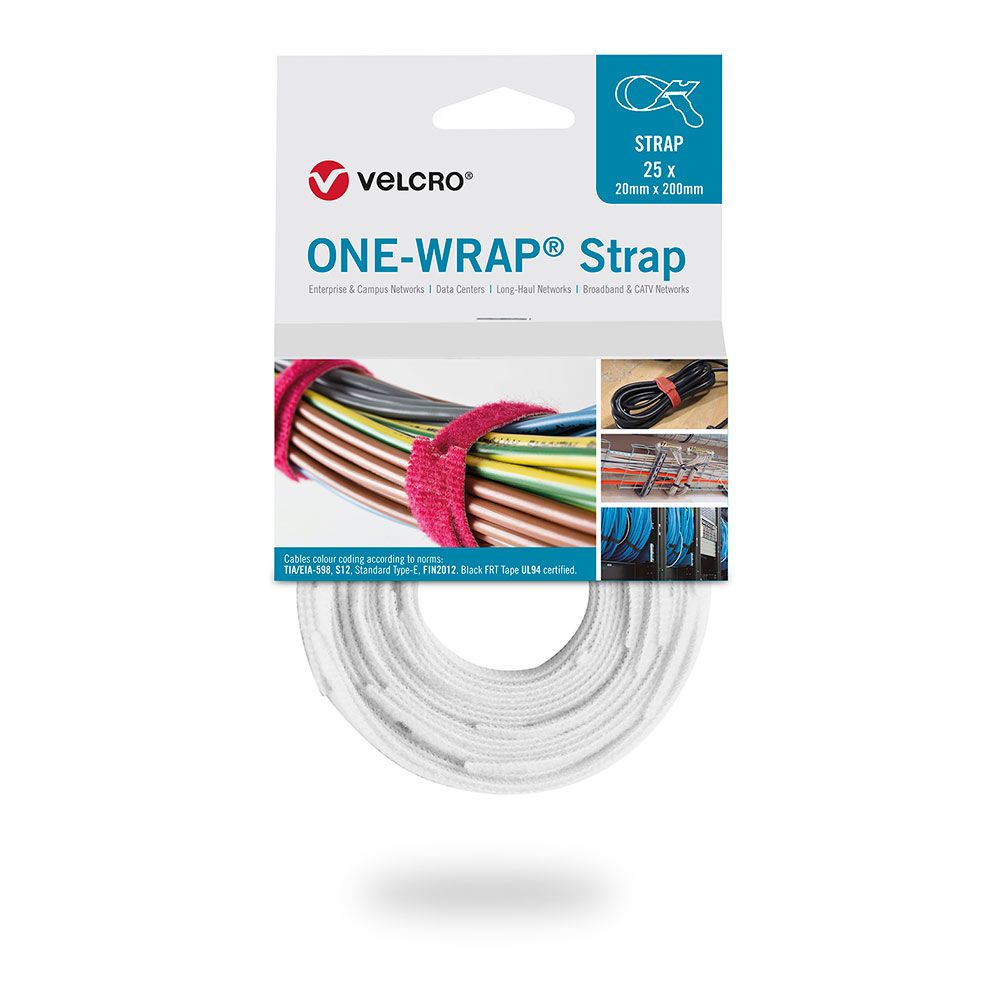 BRIDA ONE-WRAP® STRAP, 20 x 200mm, 25 uds, BLANCA gallery 0