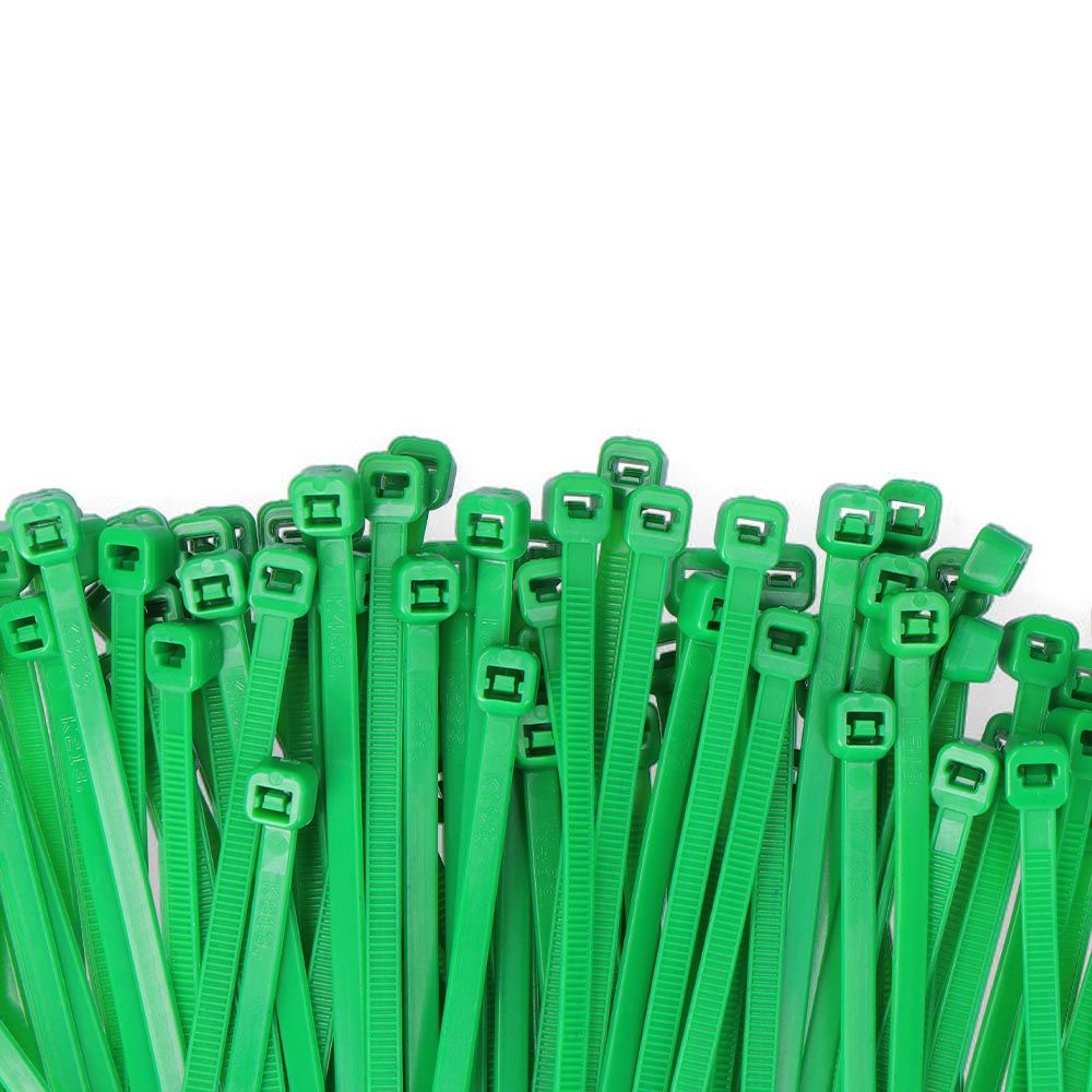 BRIDAS VERDES 3,5 x 150 mm NYLON ALTA CALIDAD (BOLSA 100 unid.) gallery 0