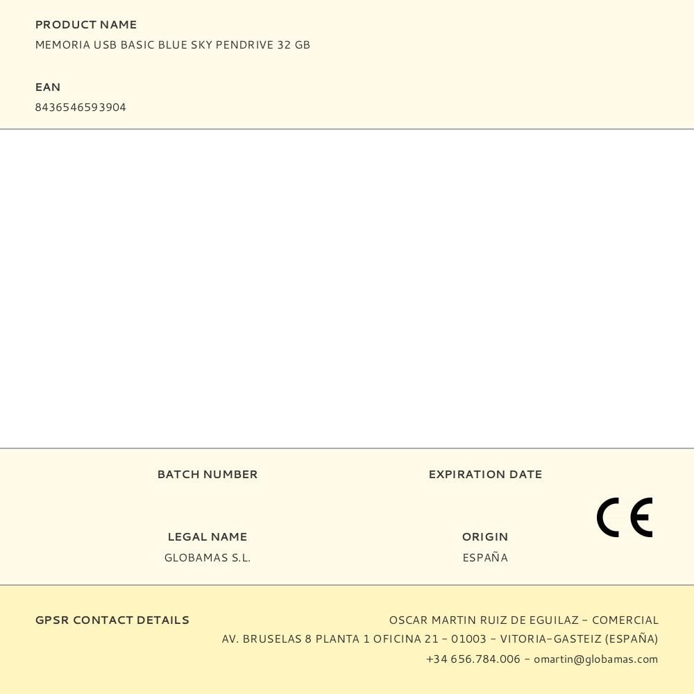 MEMORIA USB BASIC BLUE SKY PENDRIVE 32 GB gallery 0