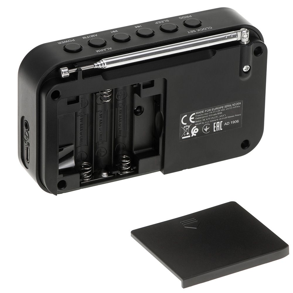 RADIO DIGITAL PLL AM/FM AD 1906, 12,5 x 3 x 7,5 cm gallery 3