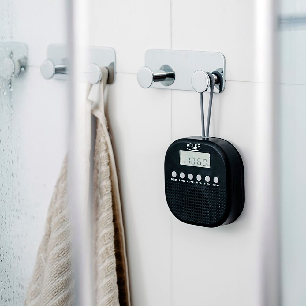 RADIO FM RESISTENTE AL AGUA IPX4 AD 1912, 9 x 9 x 2,5 cm gallery 4