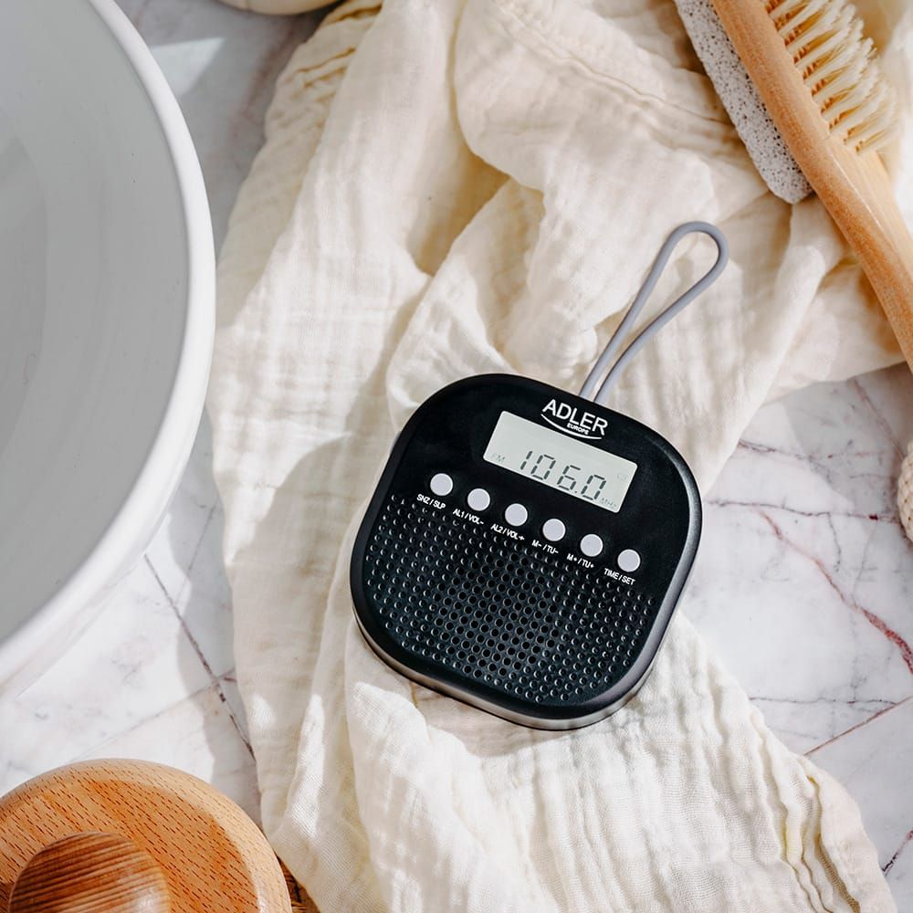 RADIO FM RESISTENTE AL AGUA IPX4 AD 1912, 9 x 9 x 2,5 cm gallery 6