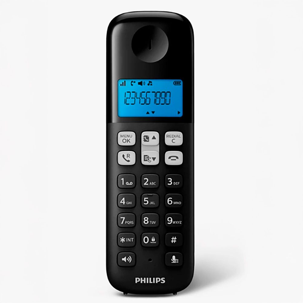 TELÉFONO FIJO INALÁMBRICO D161 NEGRO gallery 0