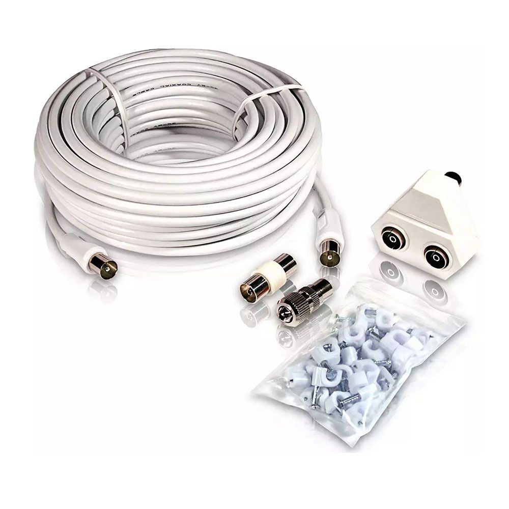 CABLE DE ANTENA TV COAXIAL TIPO PAL 15m SWV2209W/10 PHILIPS