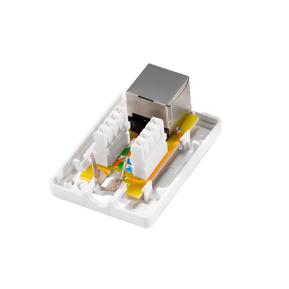 CAJA DE SUPERFICIE 1 CONECTOR RJ45 CAT. 6A APANTALLADO gallery 1