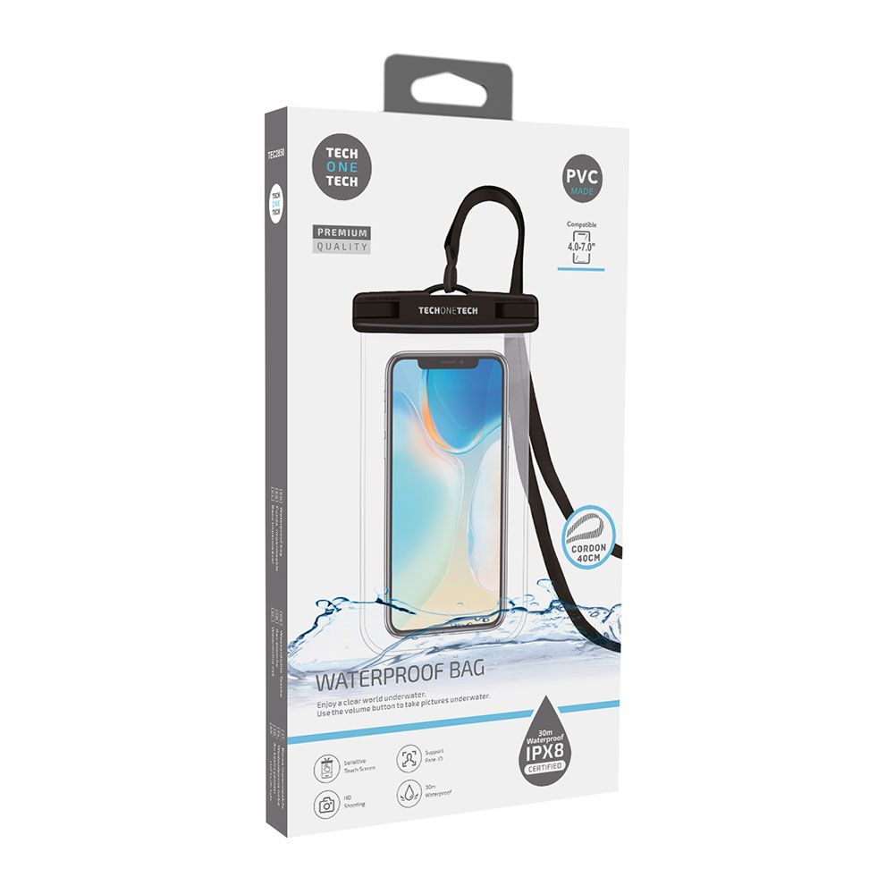 FUNDA IMPERMEABLE COLGANTE PARA AGUA PVC IPX8 NEGRA gallery 0