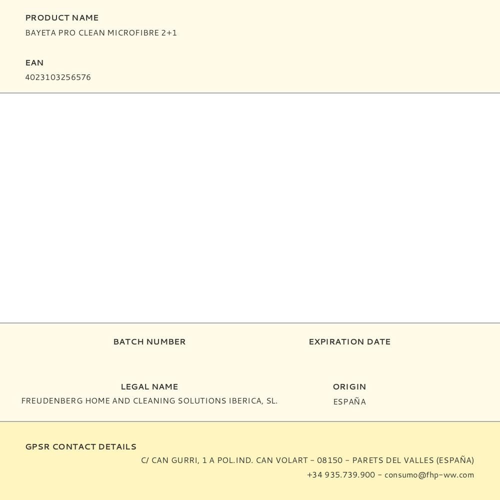 BAYETA PRO CLEAN MICROFIBRE 2+1 gallery 0