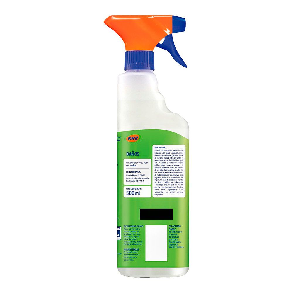 LIMPIADOR PARA BAÑOS, MANZANA Y HIERBABUENA, PULVERIZADOR, 500 ml gallery 0