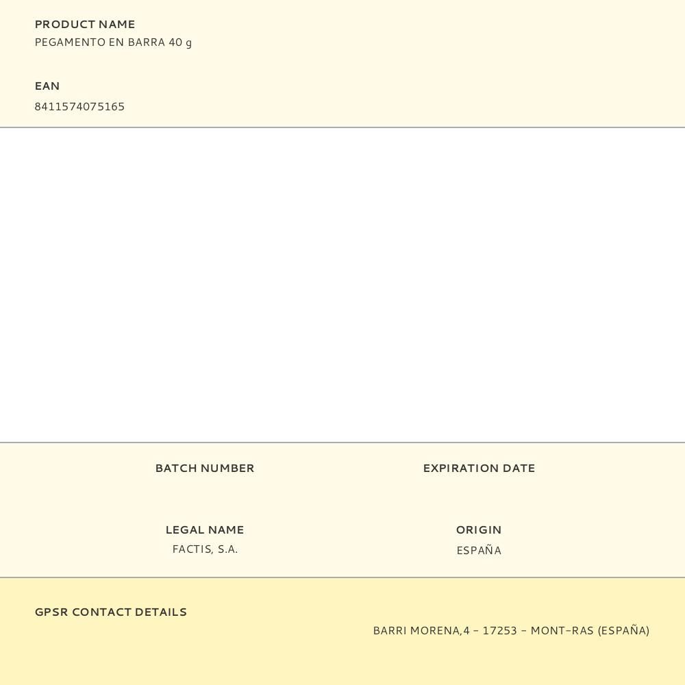 PEGAMENTO EN BARRA 40 g gallery 2