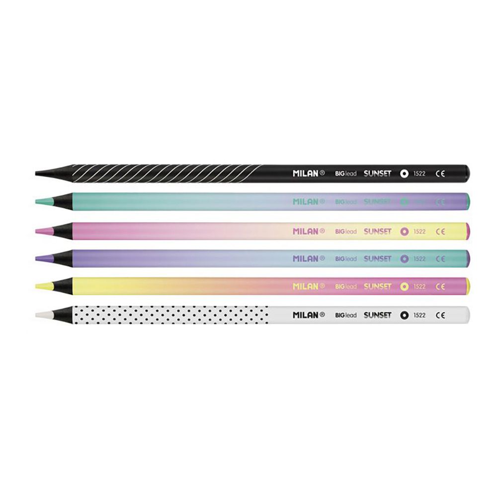 CAJA CON 6 LÁPICES DE COLORES MINA GRUESA gallery 0