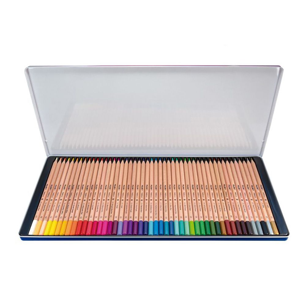 CAJA METÁLICA CON 48 LÁPICES DE COLORES MINA GRUESA Ø3,5 mm HEXAGONALES gallery 1