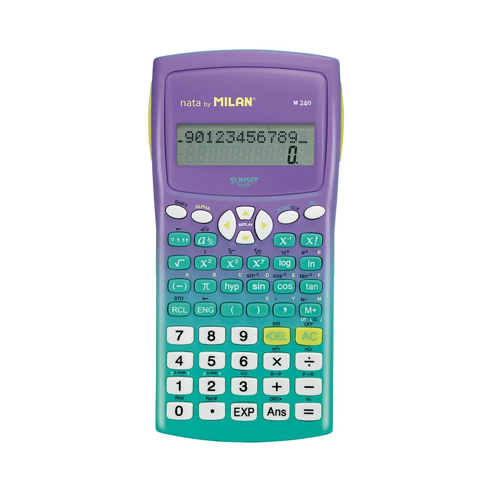 CALCULADORA CIENTÍFICA M240 SUNSET VERDE EN BLISTER