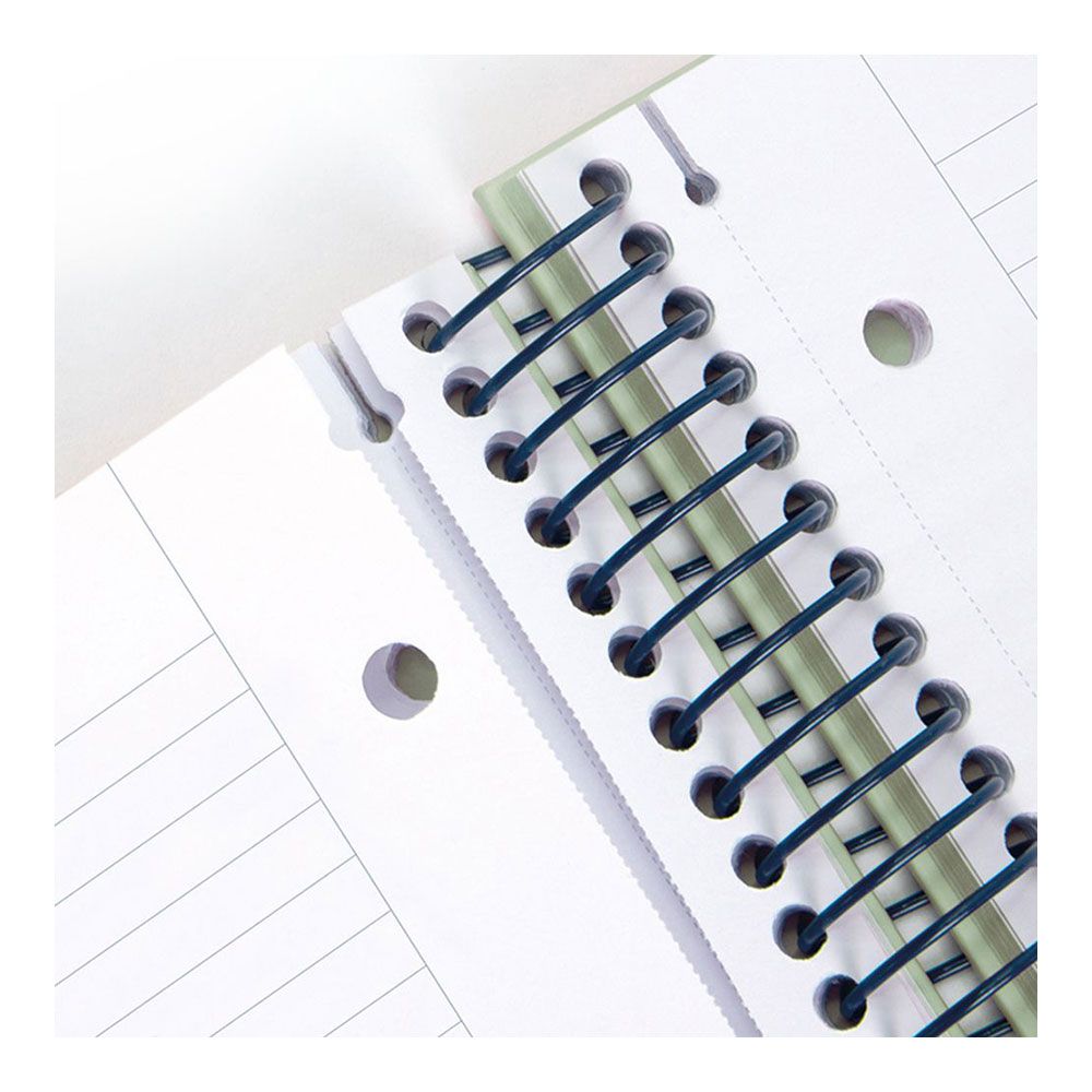 CUADERNO A4 CON ESPIRAL PAUTADO 7 mm BEIGE gallery 1