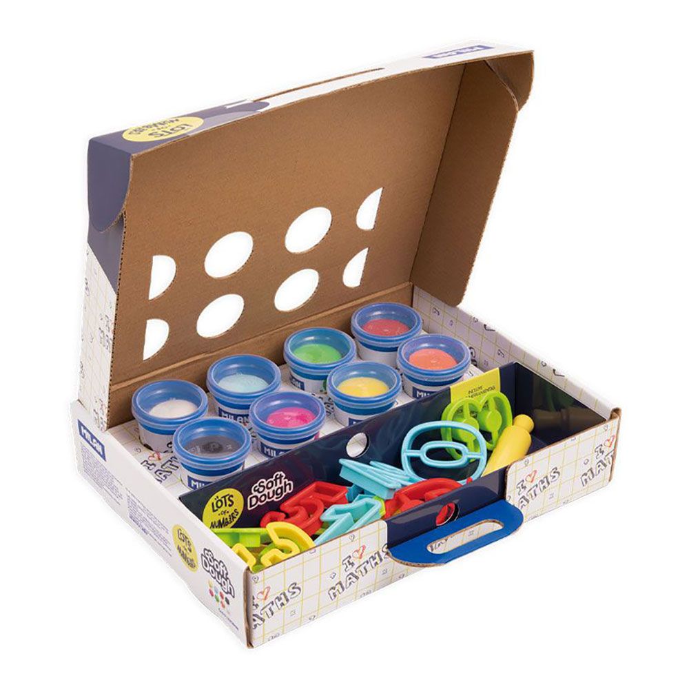 MALETÍN PASTA BLANDA SOFT DOUGH 8 BOTES 59 g CON HERRAMIENTAS "NÚMEROS gallery 1