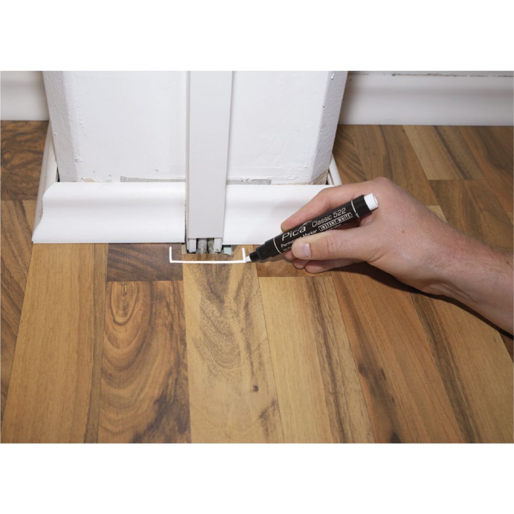 MARCADOR PERMANENTE TIPO BALA GRUESA BLANCO gallery 2