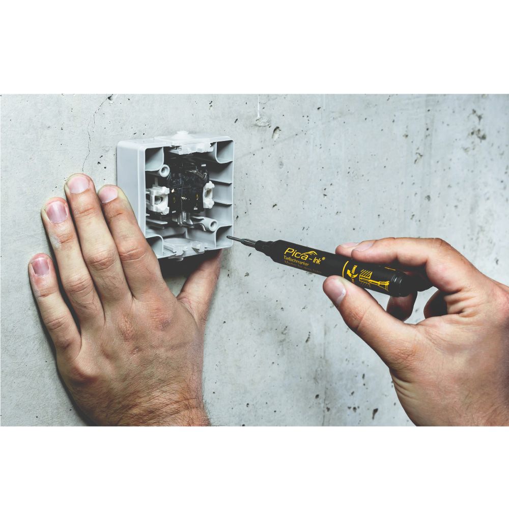 MARCADOR PERMANENTE DE TINTA PARA AGUJEROS PROFUNDOS, NEGRO gallery 1