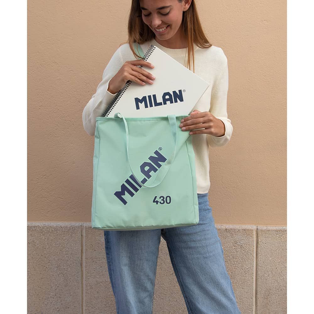 BOLSO SHOPPER COLECCIÓN "MILAN® GIGANTE 403 SINCE 1918" VERDE gallery 1
