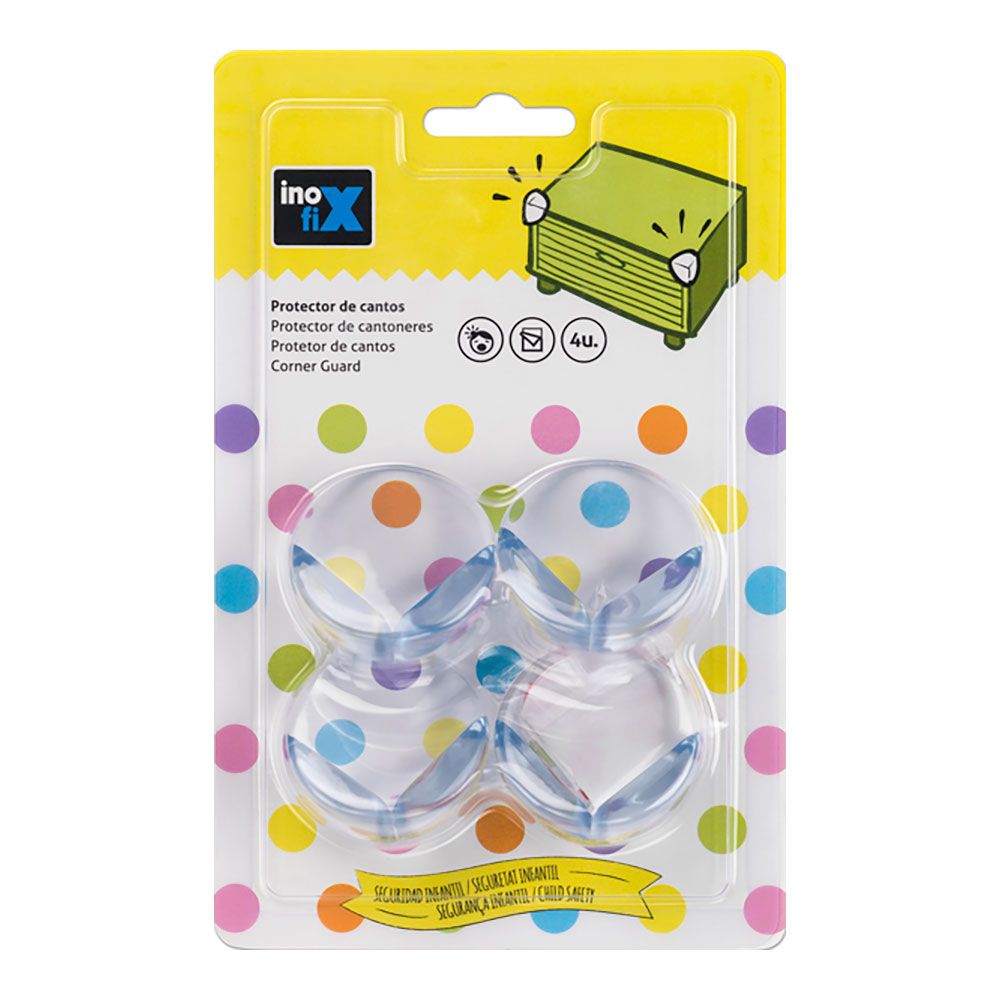 PROTECTOR CANTOS TRANSPARENTE 5000-0-001 (BLISTER 4 unid.) INOFIX gallery 0
