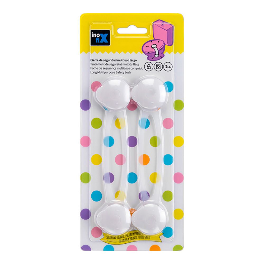 CIERRE SEGURIDAD MULTIUSO LARGO BLANCO 5100-2-001 (BLISTER 2 unid.) INOFIX gallery 0