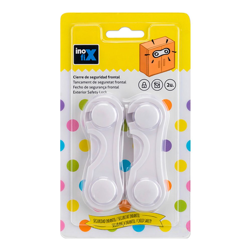 CIERRE SEGURIDAD FRONTAL BLANCO 5105-2-001 (BLISTER 2 unid.) INOFIX gallery 0