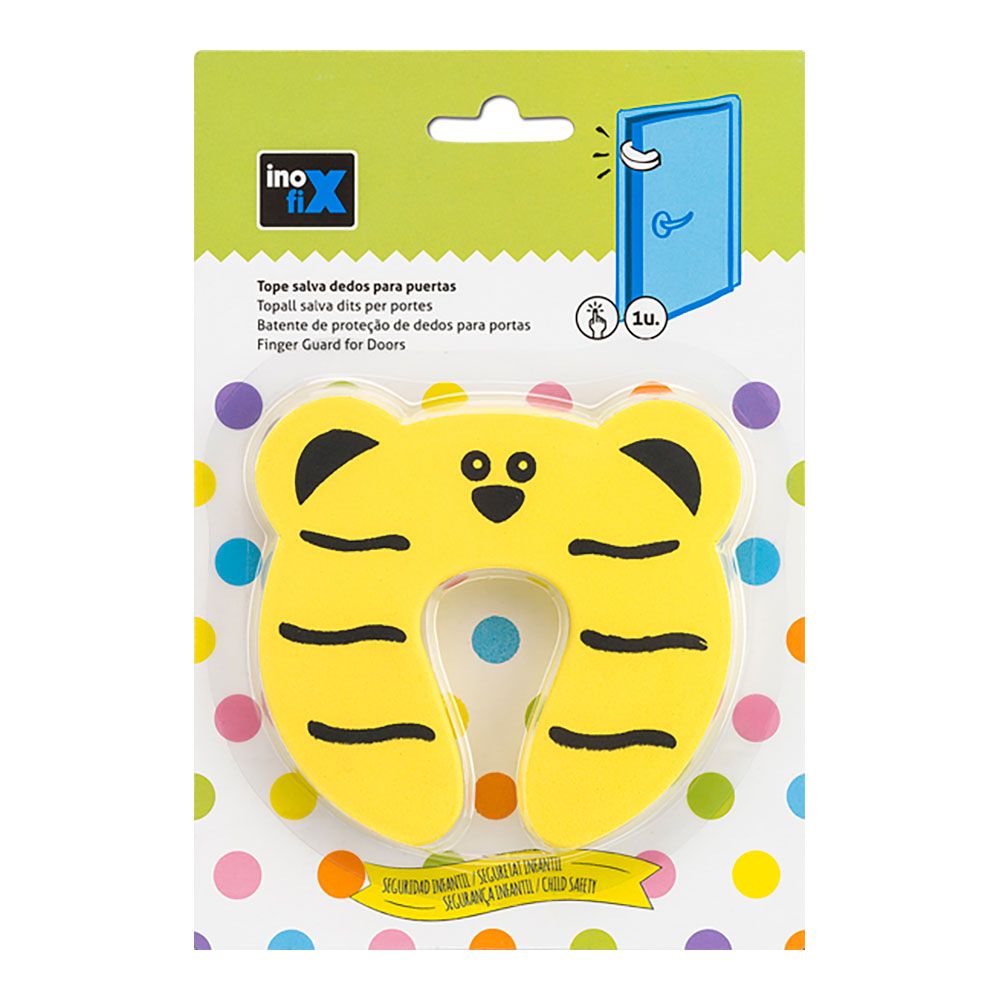 TOPE SALVA DEDOS PUERTAS AMARILLO 5214-9-001(BLISTER) INOFIX gallery 0