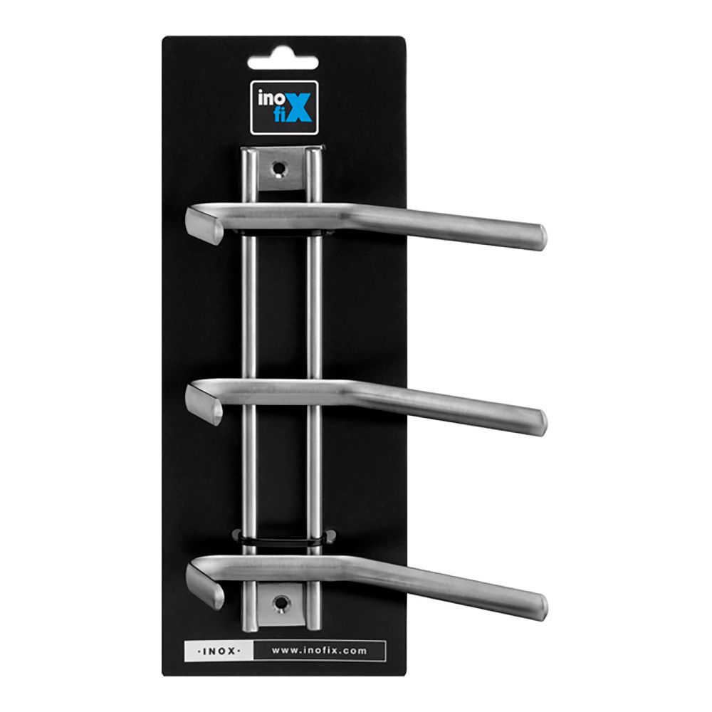 COLGADOR DE ACERO INOXIDABLE 6 GANCHOS DOBLE (BLISTER) gallery 0