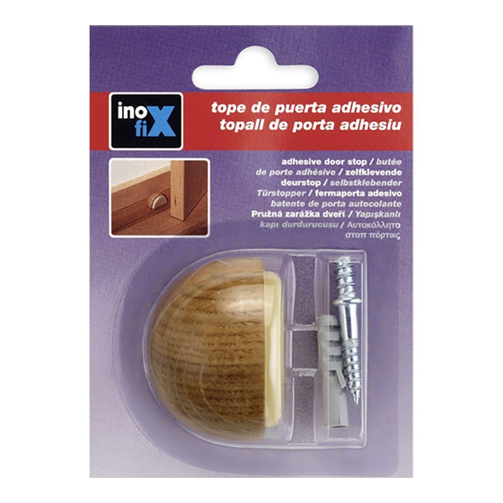 TOPE ADHESIVO CON TORNILLO ROBLE (BLISTER) INOFIX gallery 0