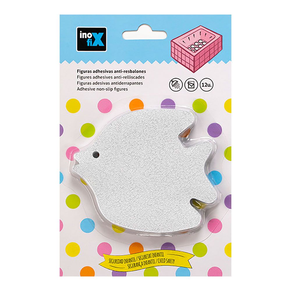 FIGURAS ADHESIVAS ANTI-RESBALONES FORMA PEZ 5302-0 (BLISTER 12 unid.) INOFIX gallery 0