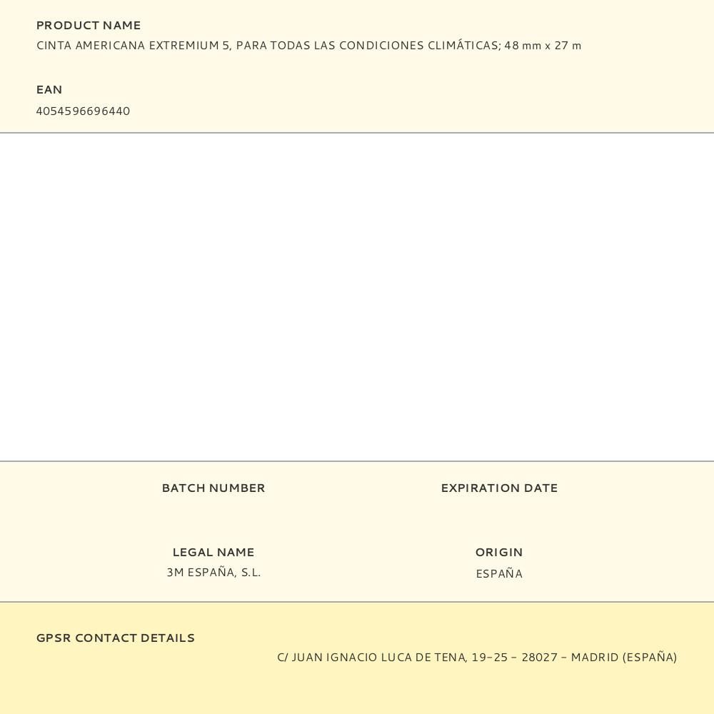 CINTA AMERICANA EXTREMIUM 5, PARA TODAS LAS CONDICIONES CLIMÁTICAS - 48 mm x 27 m gallery 2