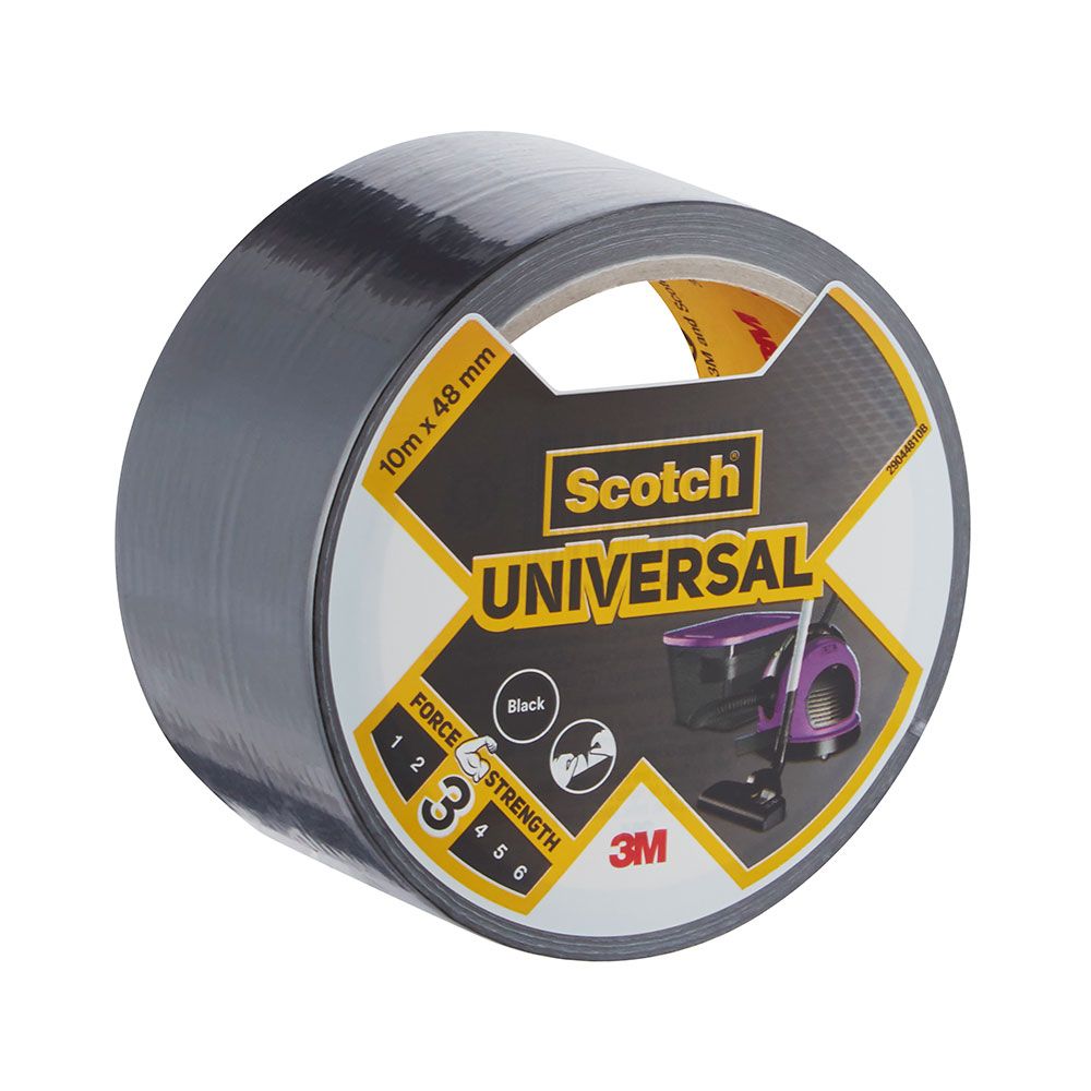 CINTA AMERICANA UNIVERSAL 3 - NEGRA 48 mm x 10 m